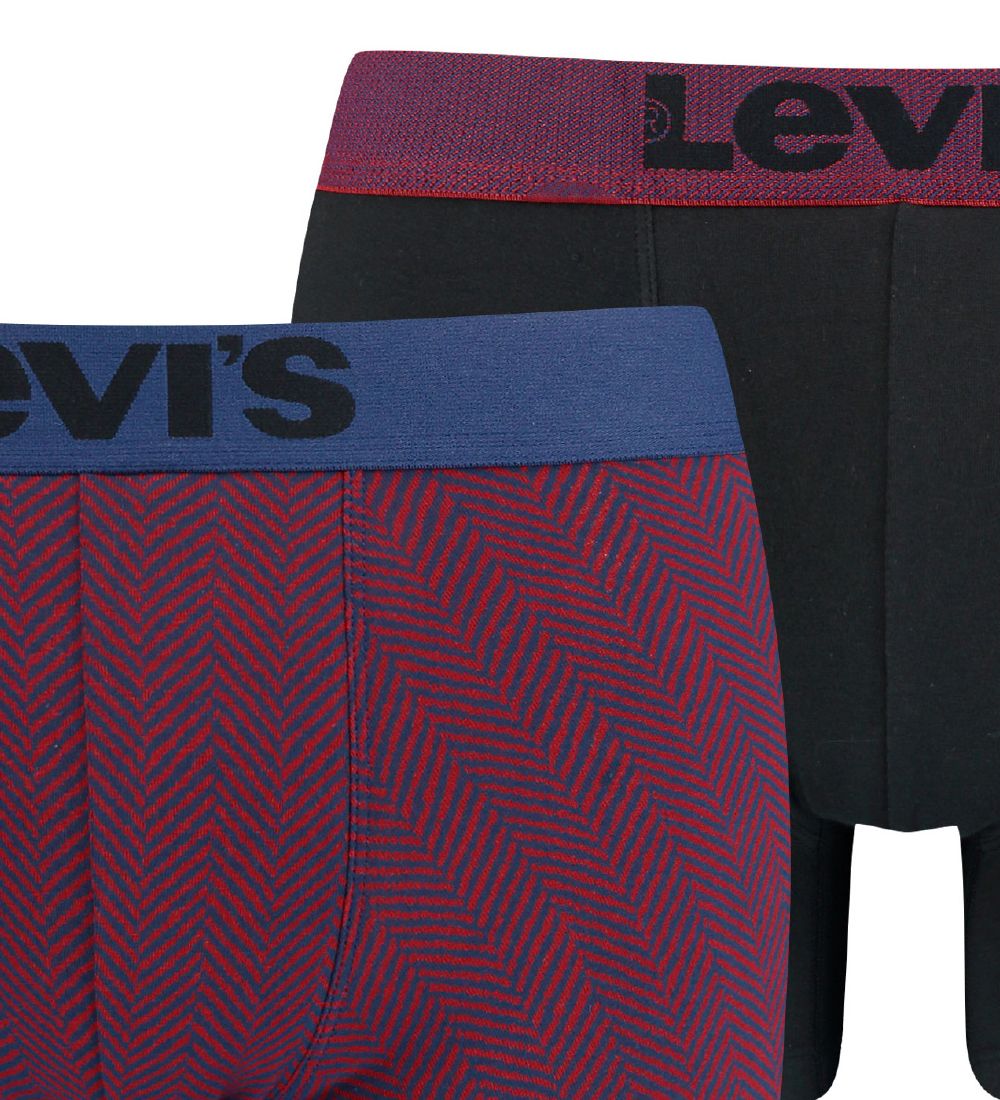 Levis Boxershorts - 2-pak - Bordeaux/Sort