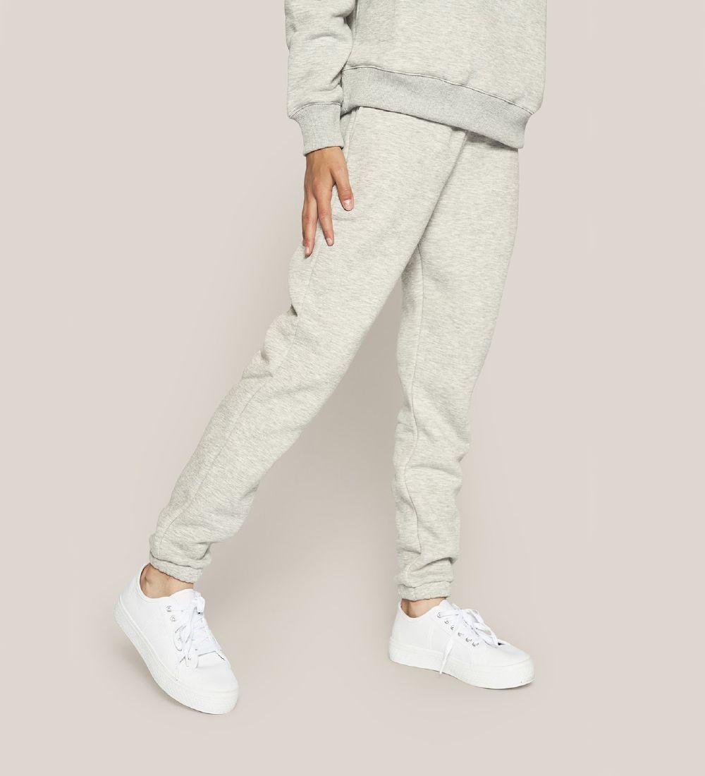 Grunt Sweatpants - Lilian - Gråmeleret