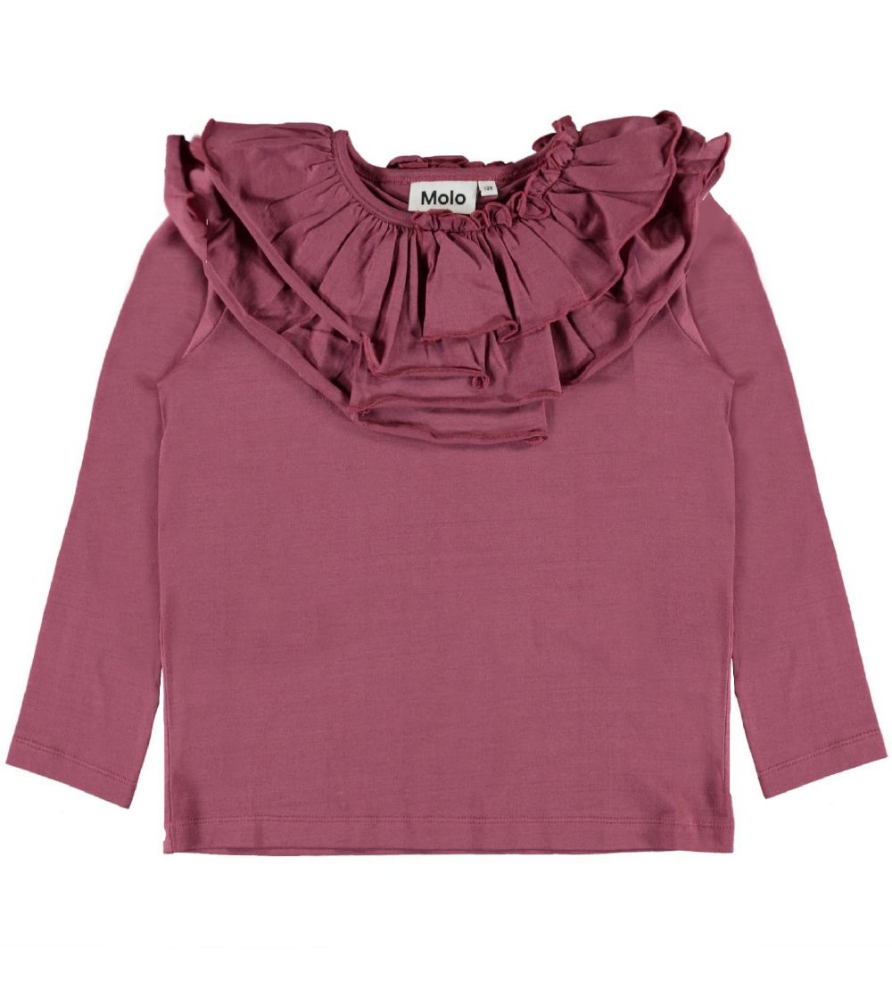 Molo Bluse - Rosamond - Lilla m. Flæse