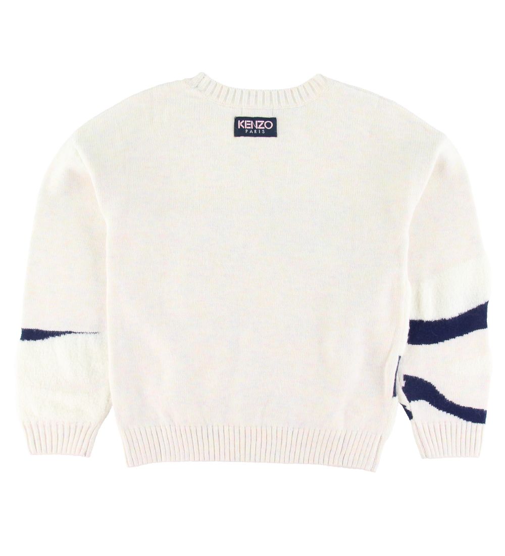 Kenzo Bluse - Strik - Kaelea - Rainbow Beige m. Tiger
