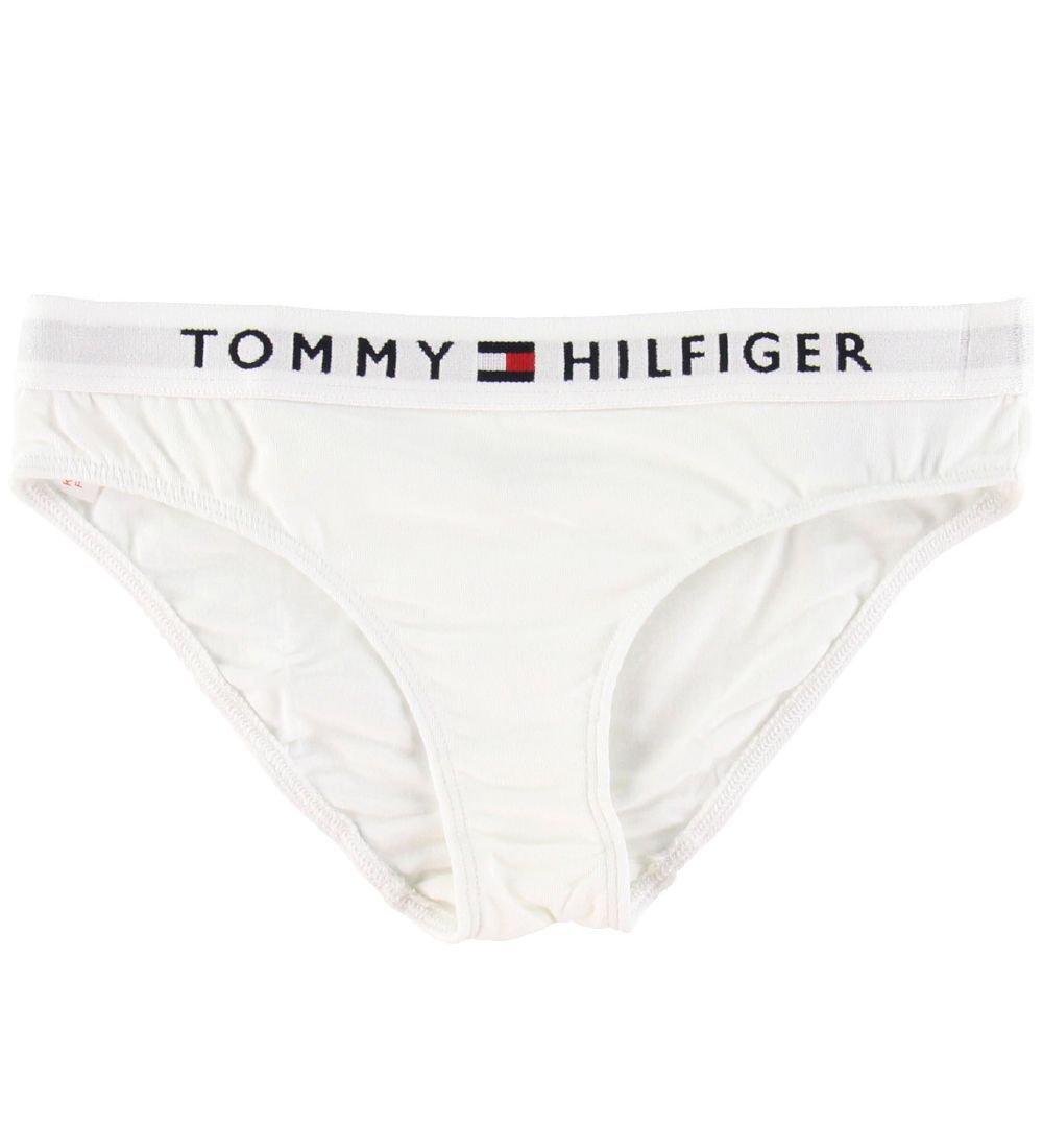 Tommy Hilfiger Trusser - 2-pak - Hvid/Grmeleret