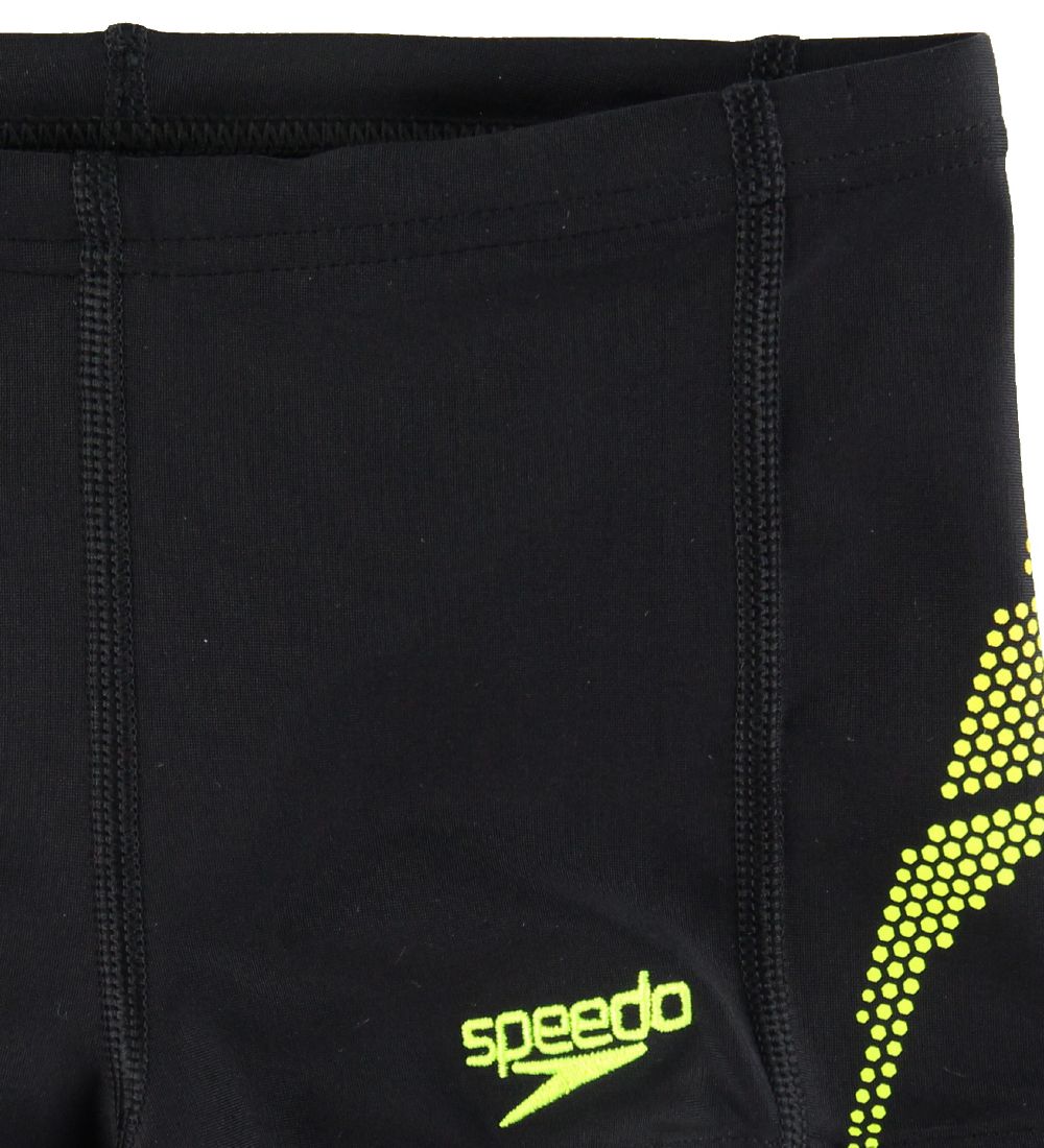 Speedo Badebukser - Plastisol - Sort/Rød