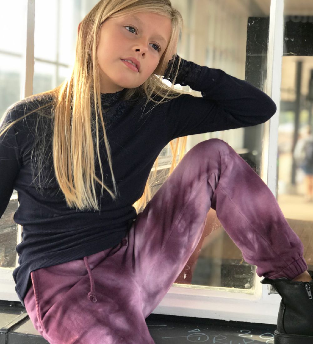 The New Sweatpants - Rille Tie Dye - Potent Purple