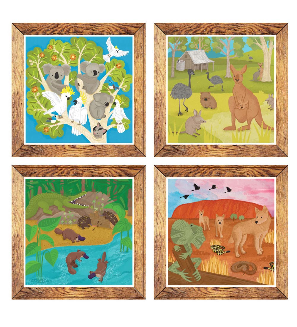 Tiger Tribe Farvest - Magic Painting World - Aussie Animals