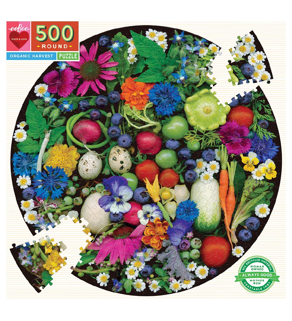 Eeboo Puslespil - 500 Brikker - Organic Harvest