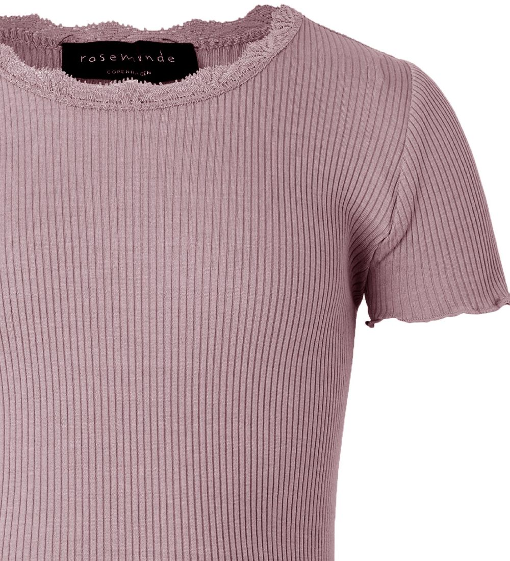 Rosemunde T-shirt - Silke/Bomuld - Vintage Powder