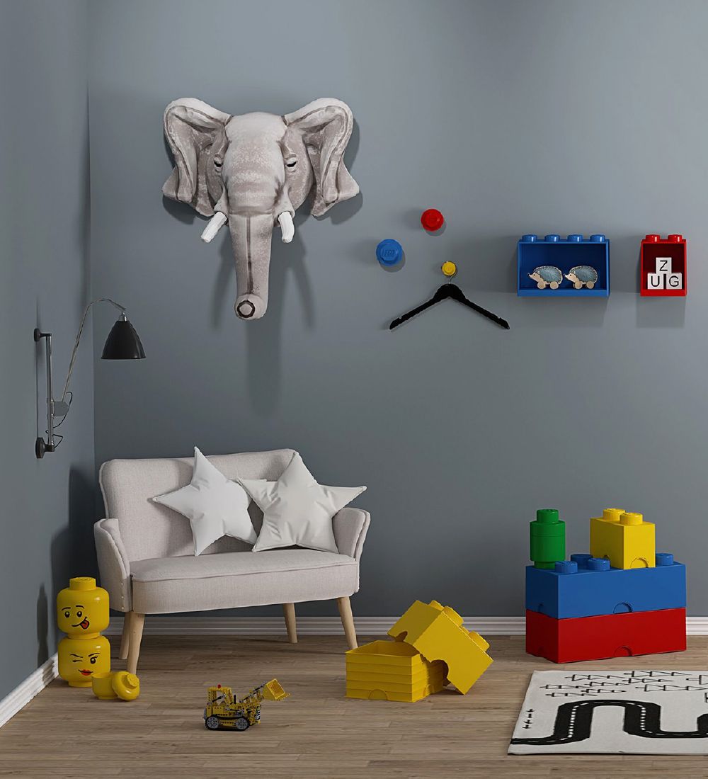 LEGO® Storage Opbevaringsboks - 8 Knopper - 50x25x18 - Blå