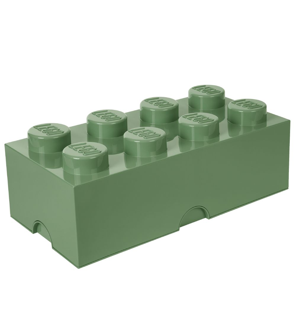 LEGO Storage Opbevaringsboks - 8 Knopper - 50x25x18 - Stvet Gr