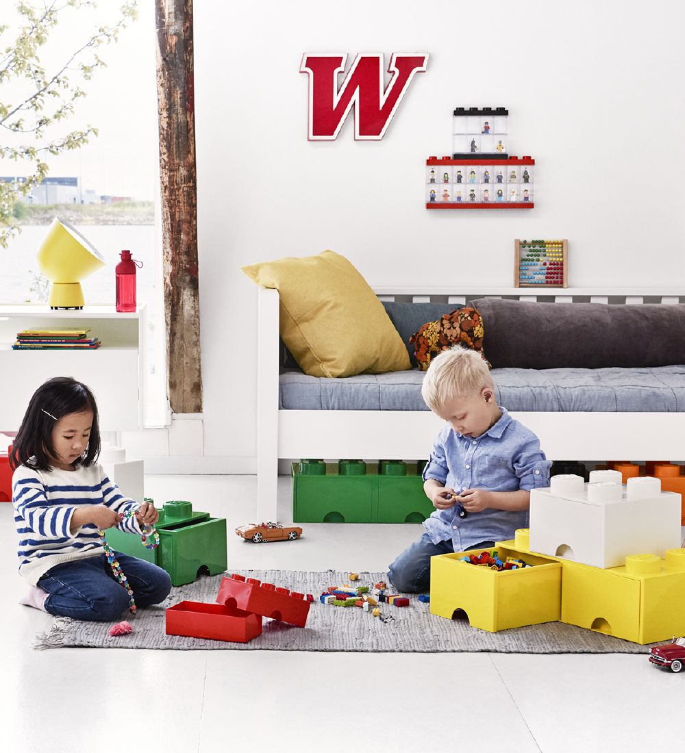 LEGO® Storage Opbevaringsskuffe - 8 Knopper - 50x25x18 - Grøn