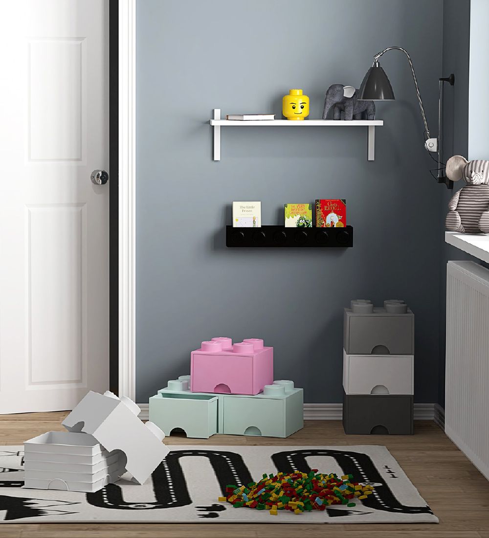 LEGO® Storage Opbevaringsskuffe - 4 Knopper - 25x25x18 - Lys Lil