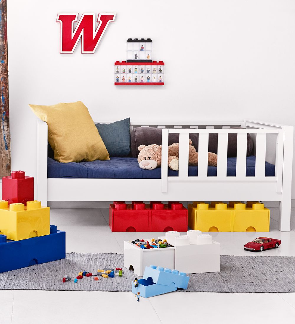 LEGO® Storage Opbevaringsskuffe - 4 Knopper - 25x25x18 - Hvid