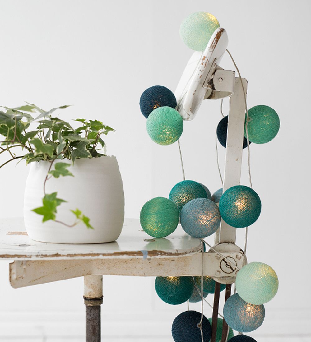 Iris Lights Lyskæde - 390 cm - 35 Lys - Cool Mint