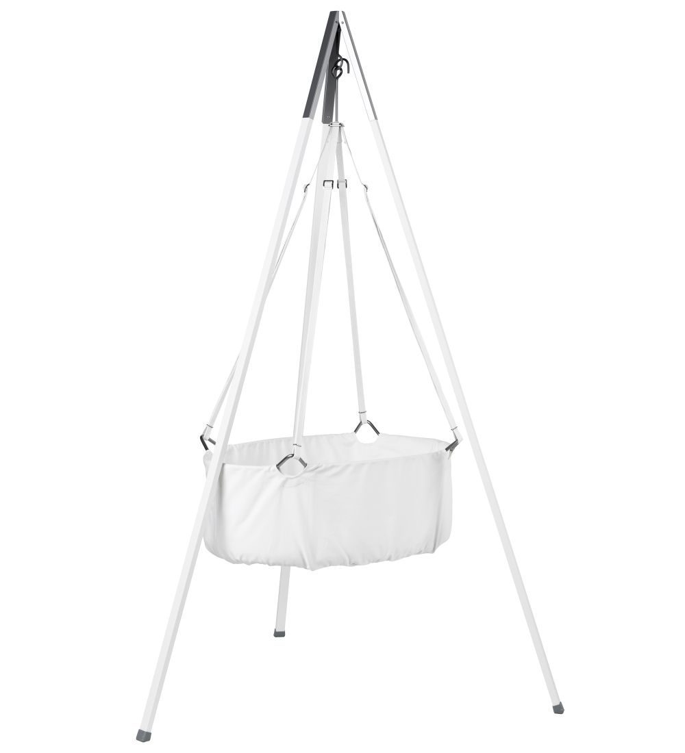 Leander Classic Vugge Stativ - Alu - 242-275 cm - Hvid
