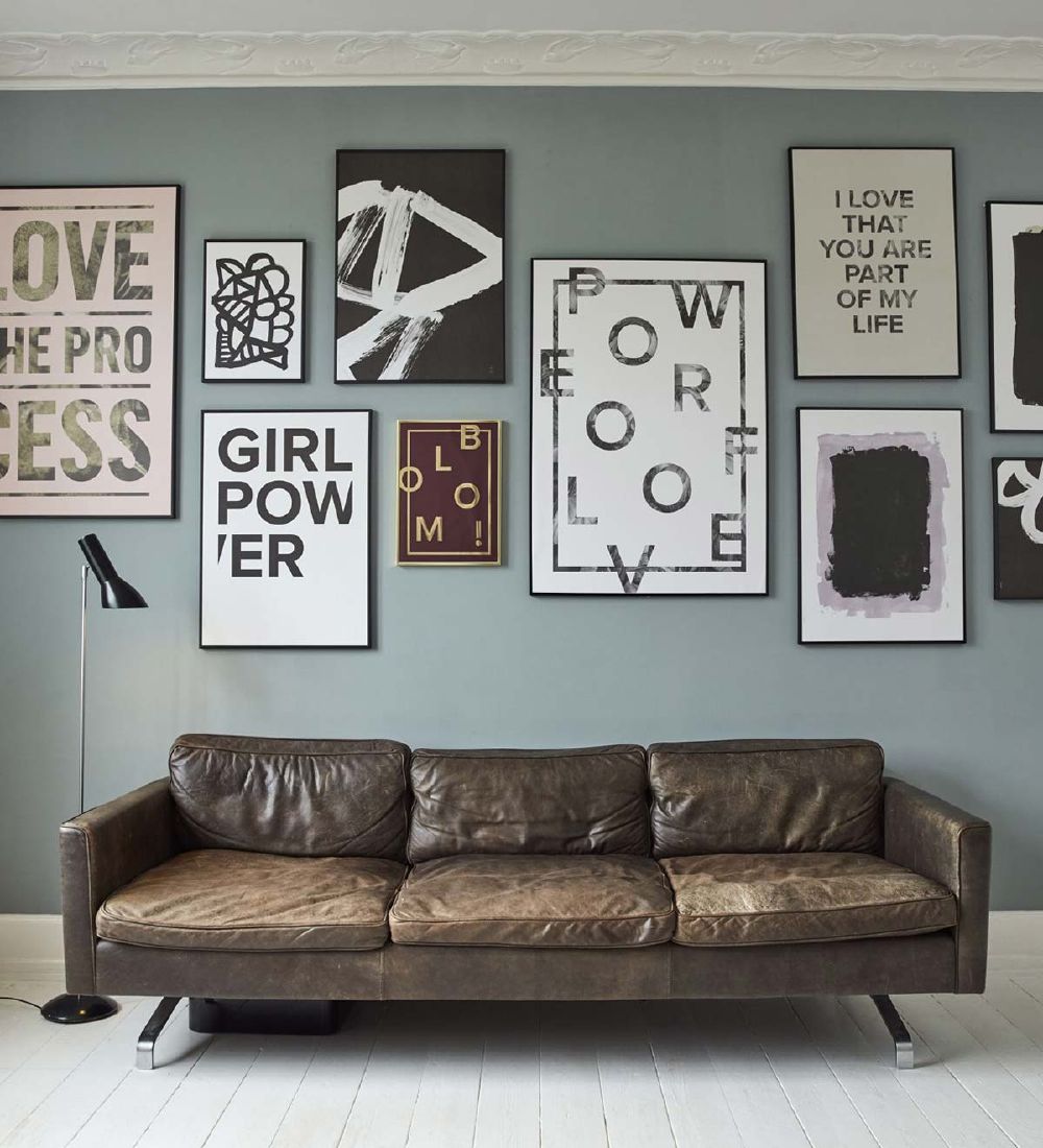 I Love My Type Ramme - 50x70 - Mat Sort