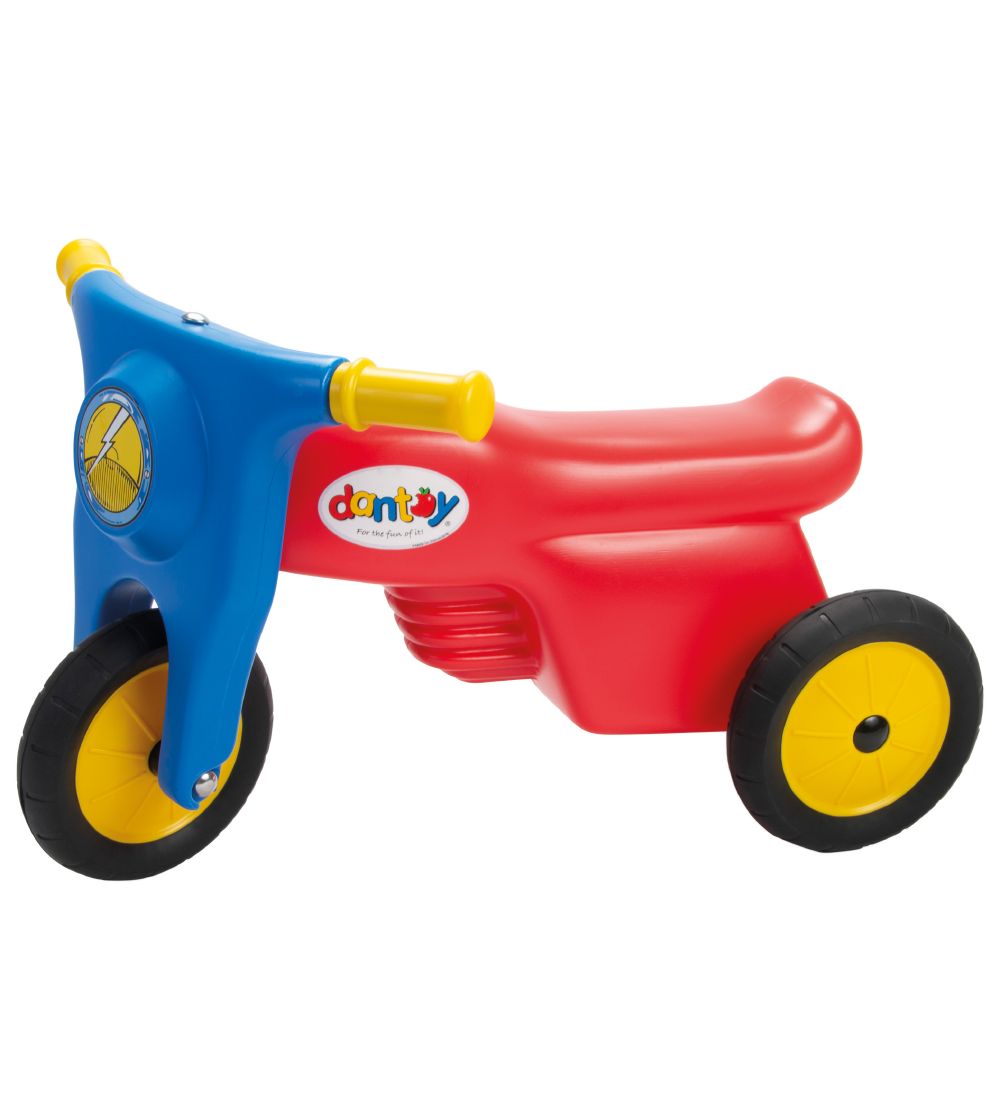 Dantoy Motorcykel m. Gummihjul - Rød/Blå