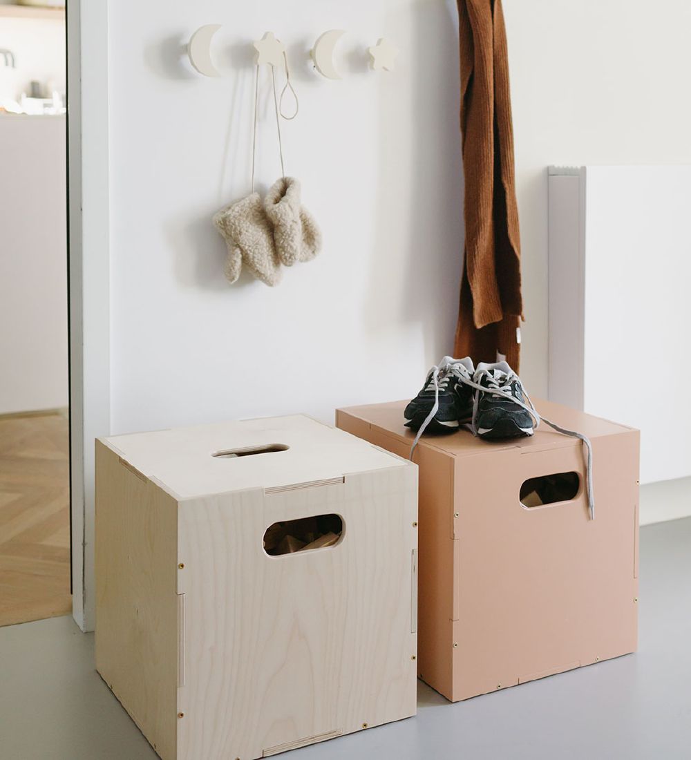 Nofred Opbevaringsboks m. Hjul - 36x36 cm - Sand