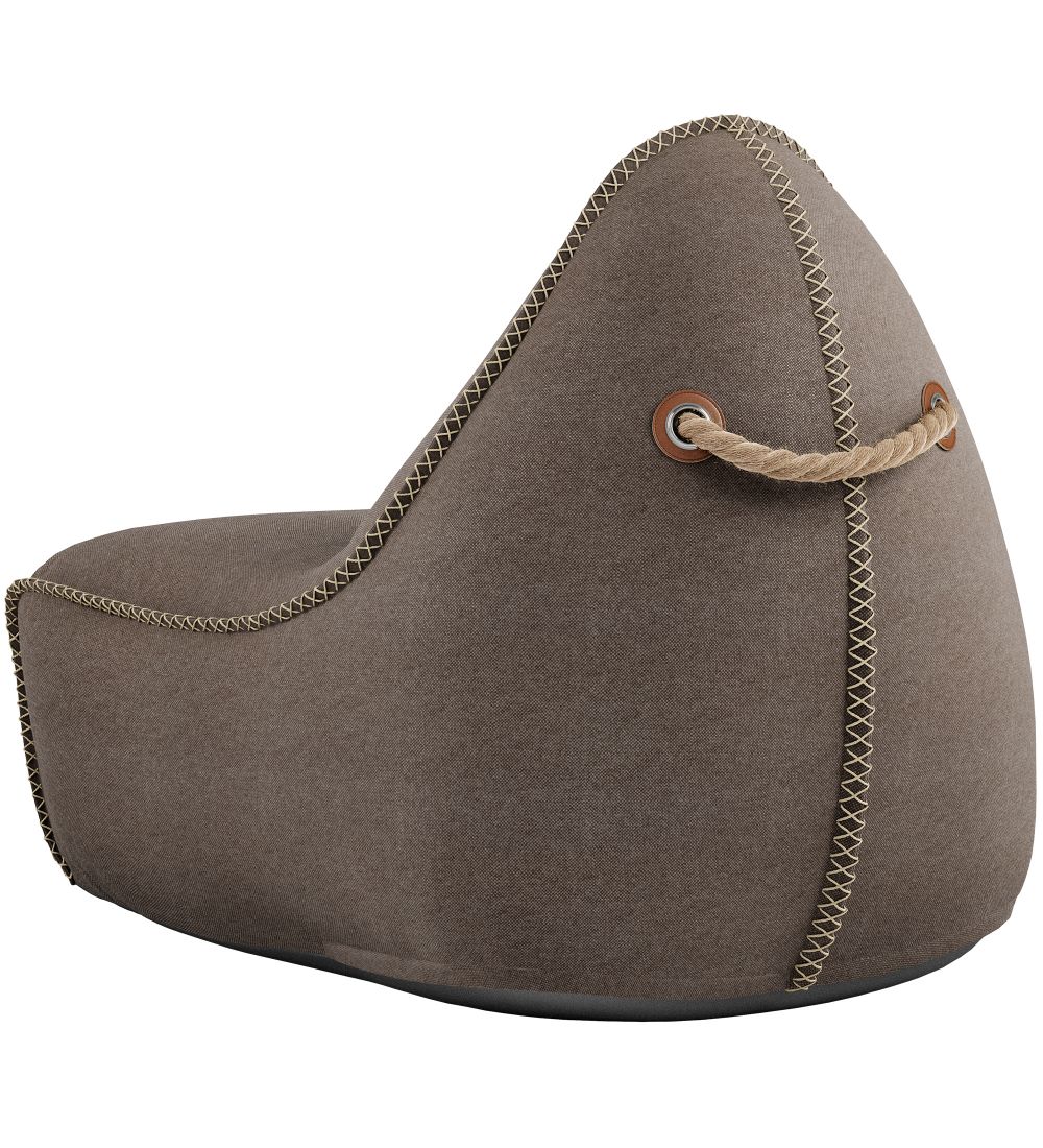 SACKit Sækkestol - Canvas Lounge Chair - 96x80x70 cm - Brun