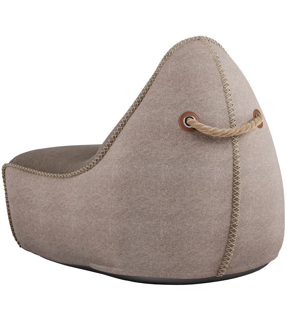 SACKit Sækkestol - Canvas Lounge Chair - 96x80x70 cm - Brun/Sand