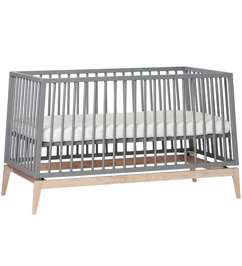 Leander Luna Babyseng - 140x70 - Grå/Eg