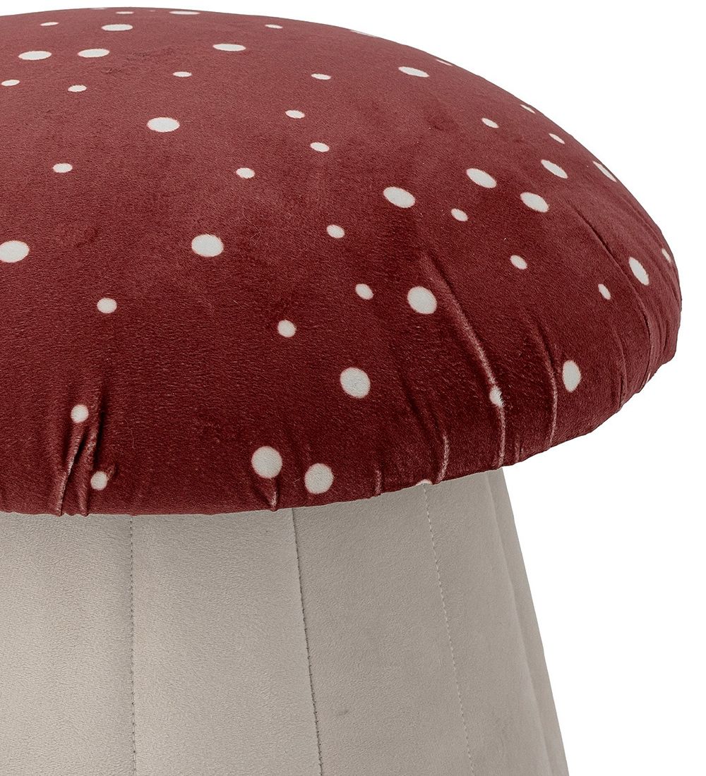 Bloomingville Lue Puf - Polyester - Rød