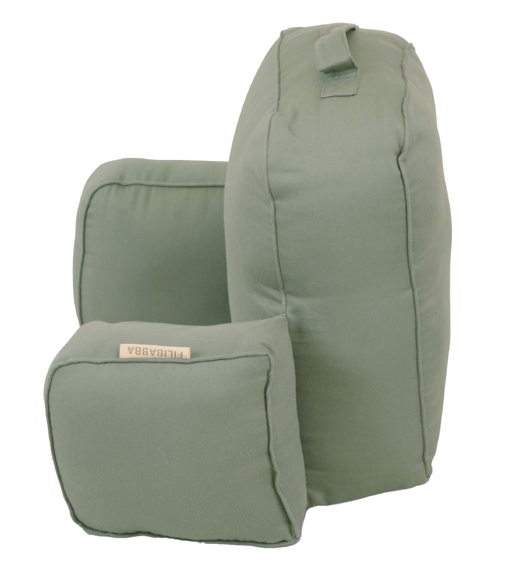 Filibabba Barnevognspude - Gry - Moss Green