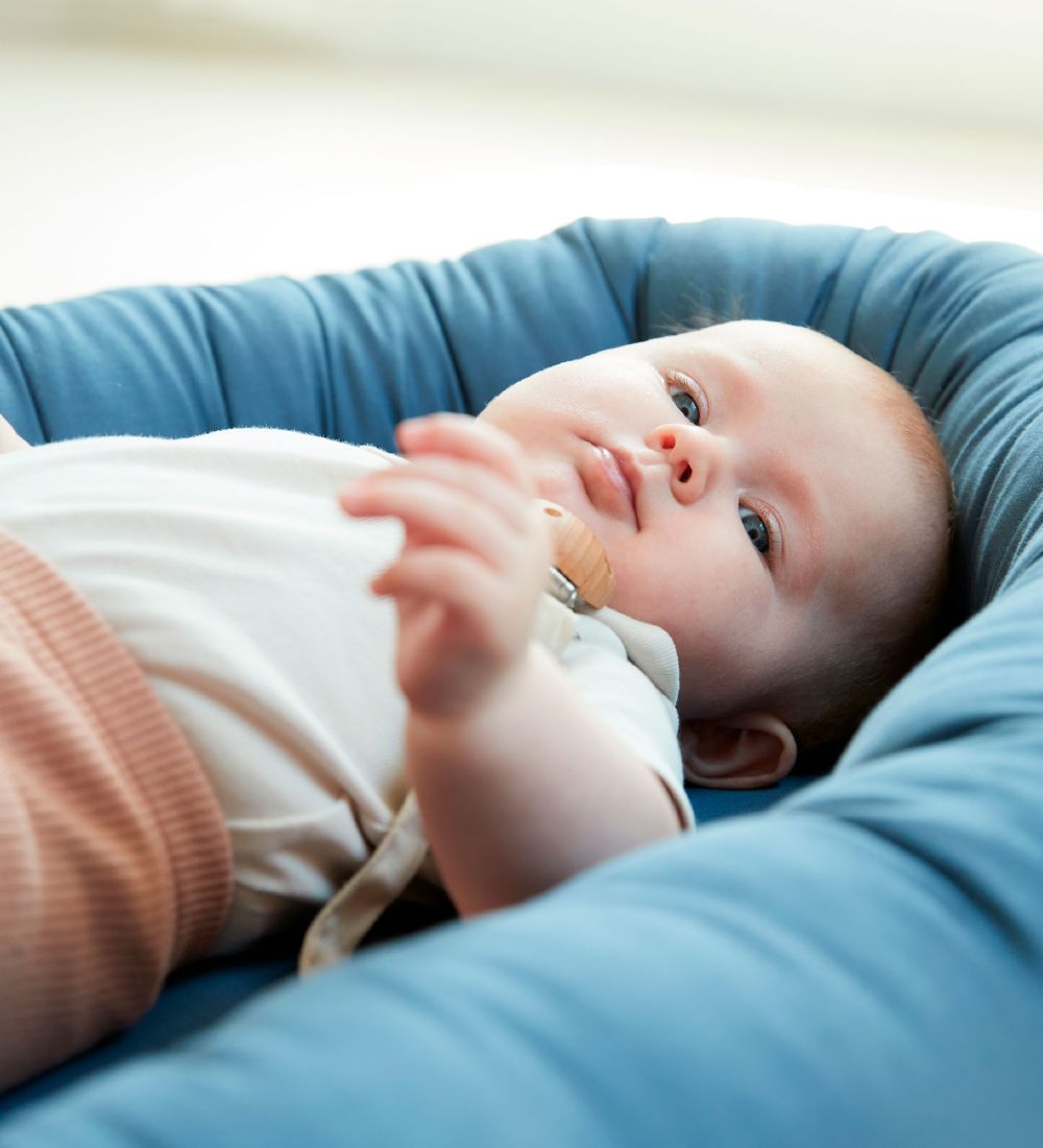 Filibabba Babynest - Kapok - Muddly Blue