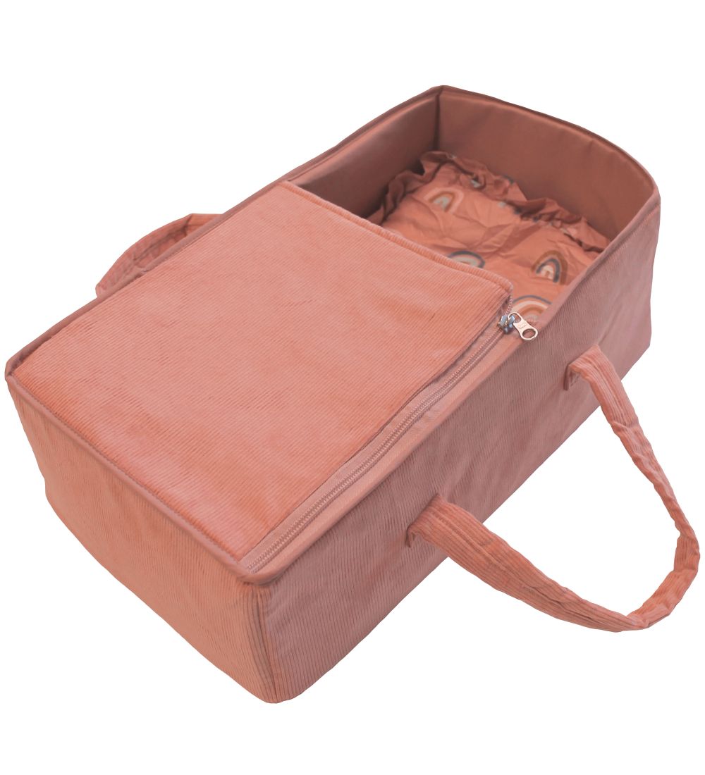 MaMaMeMo Dukkelift - 40 cm - Fløjl - Rosa
