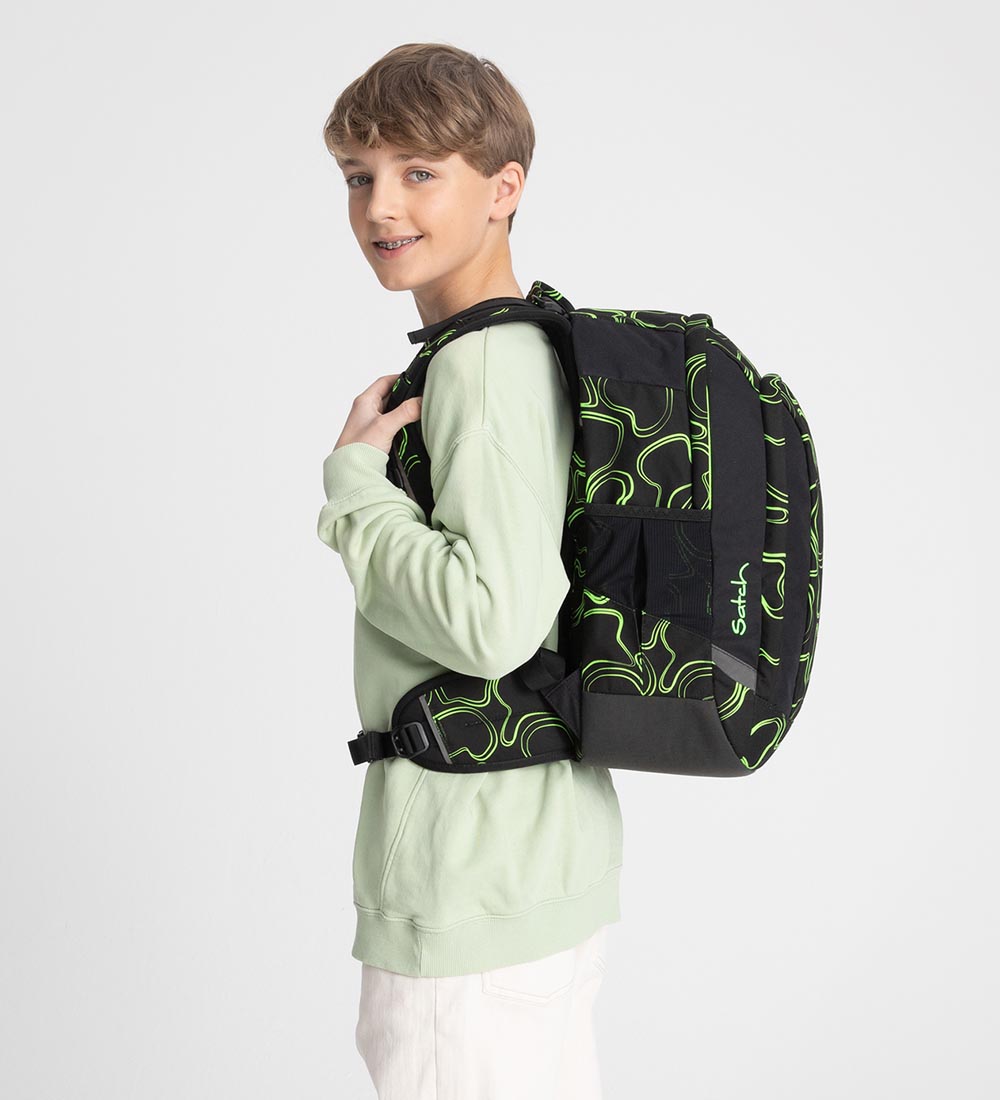 Satch Skoletaske - Air - Green Supreme