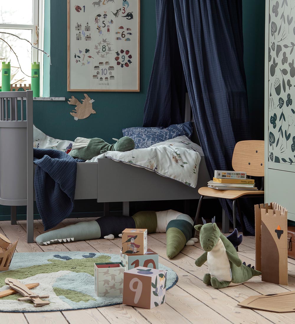 Sebra Seng - Baby/Junior - 155x75,9x88 cm - Classic Grey
