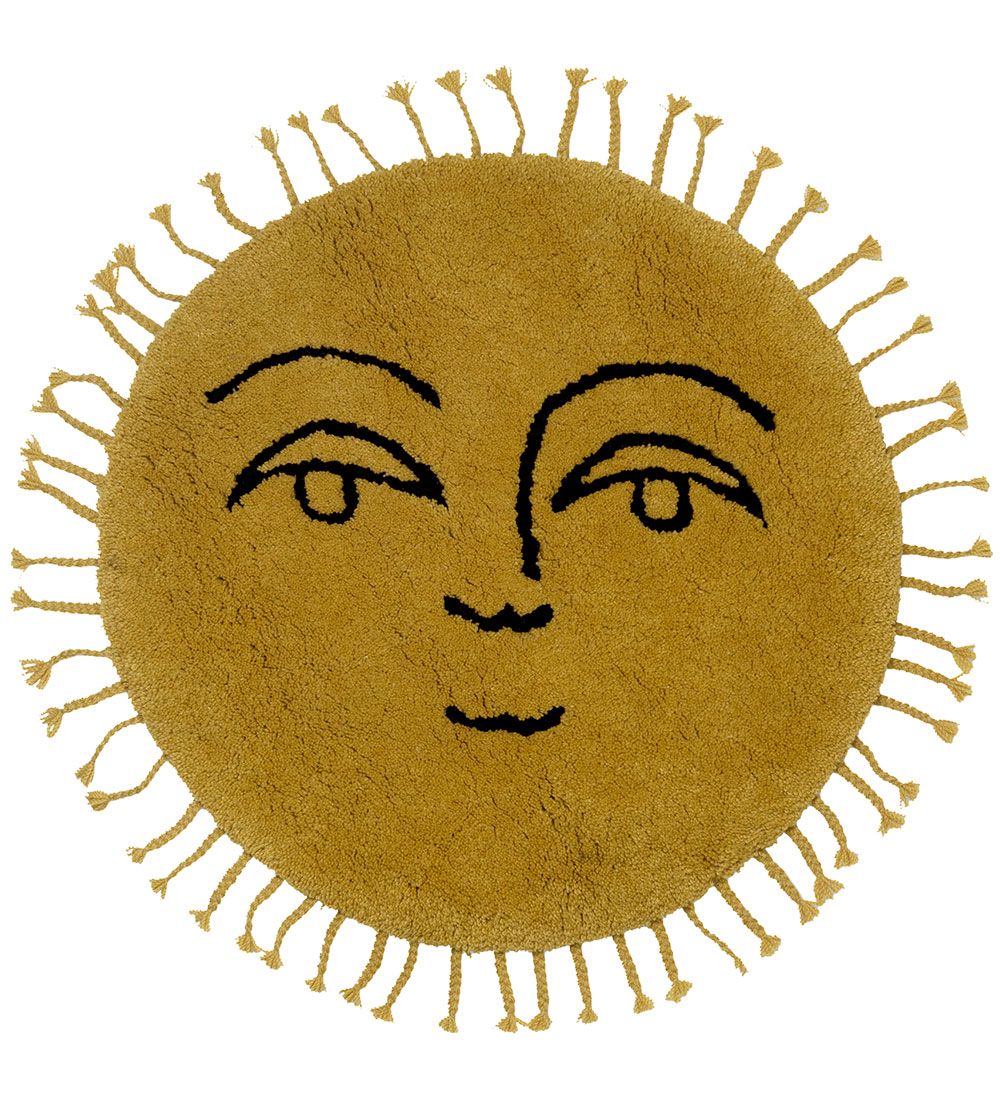 Ferm Living Gulvtæppe - Sun Tufted Rug - Small - Yellow