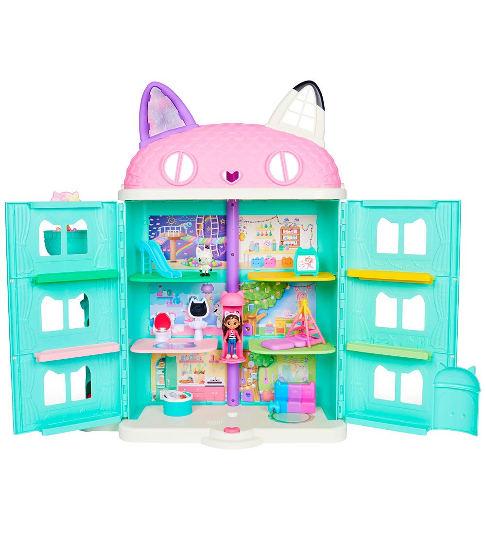 Gabby's Dollhouse Dukkehus m. Tilbehør - Purrfect Dollhouse
