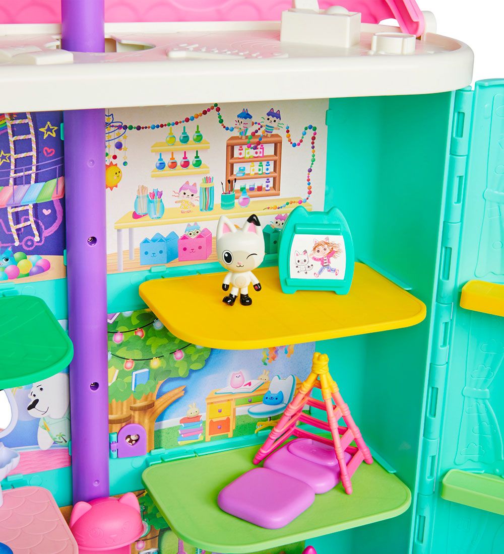 Gabby's Dollhouse Dukkehus m. Tilbehør - Purrfect Dollhouse