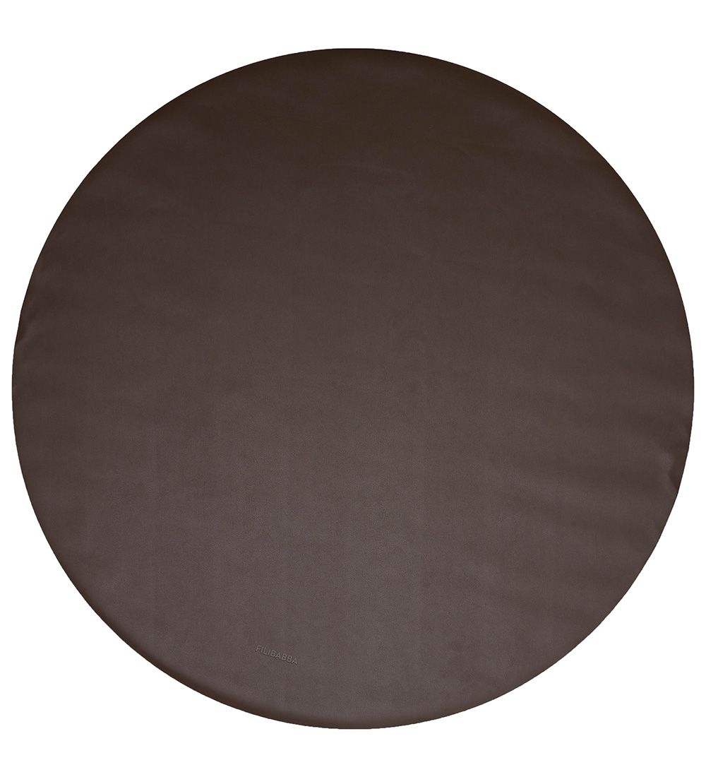 Filibabba Skridsikkert Stoleunderlag - PU-læder - 110 cm - Brun