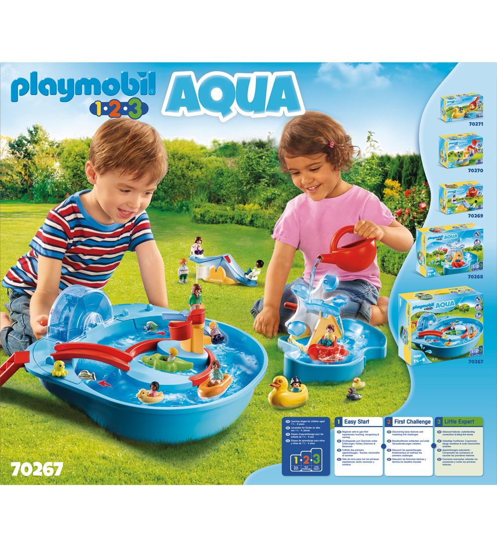 Playmobil 1.2.3 Aqua - Muntert Vandland - 70267 - 16 Dele