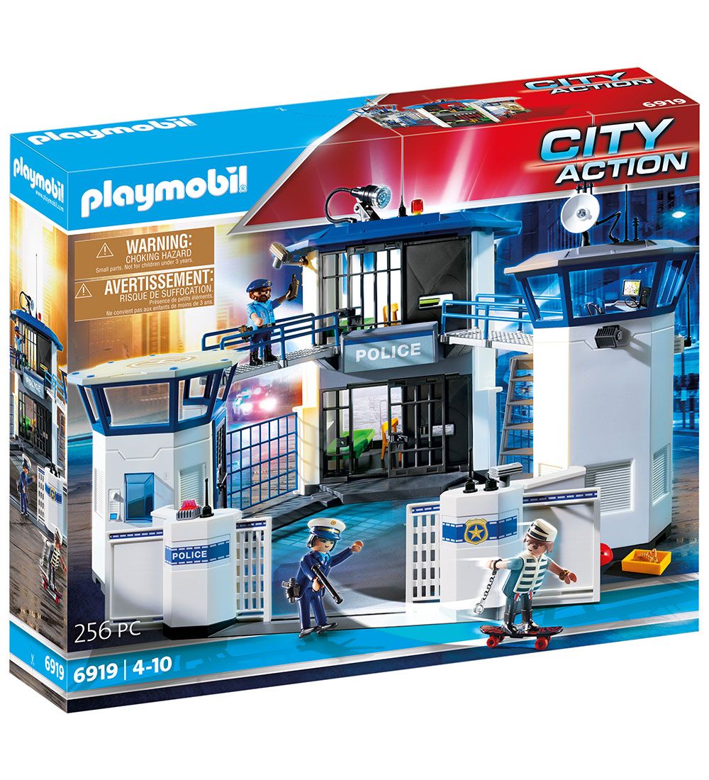 Playmobil City Action - Politistation Med Fængsel - 6919 - 256 D