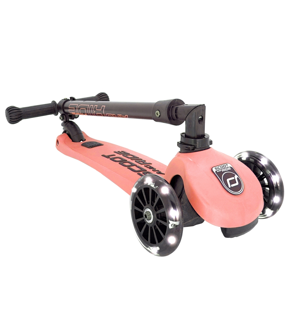 Scoot and Ride Highway Kick 3 - LED - Peach