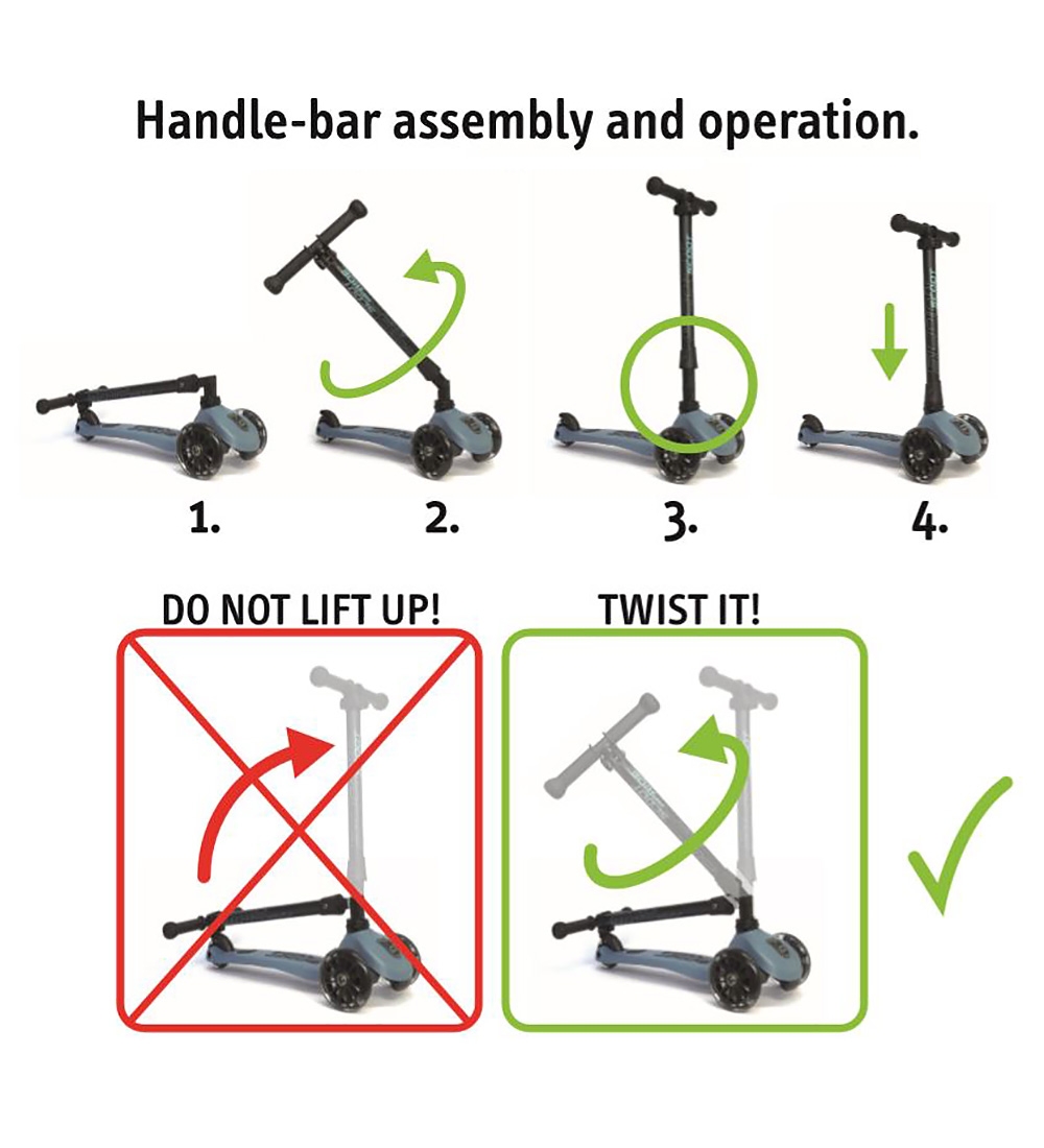 Scoot and Ride Highway Kick 3 - LED - Kiwi