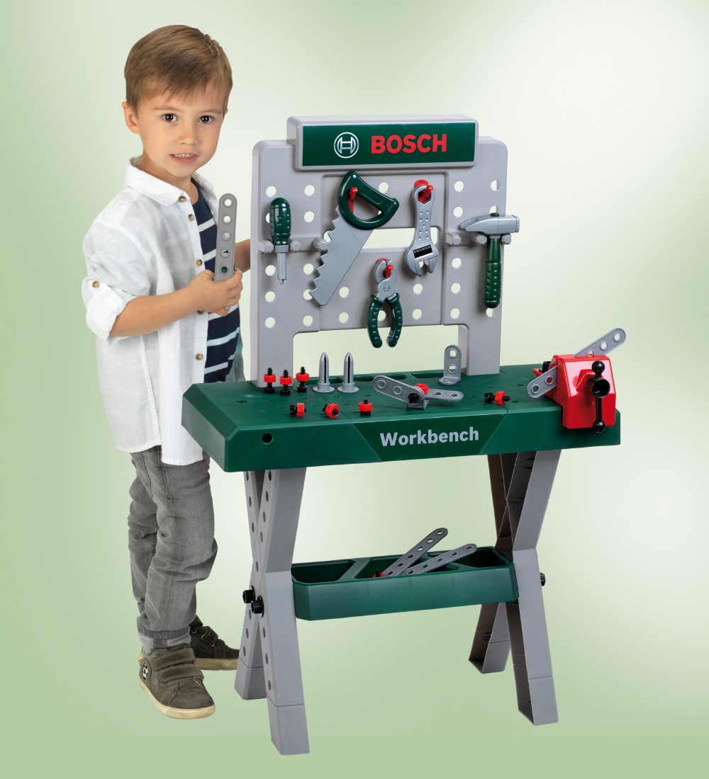 Bosch Mini Værktøjsbænk - 92x51x30 - Legetøj - Grøn/Grå