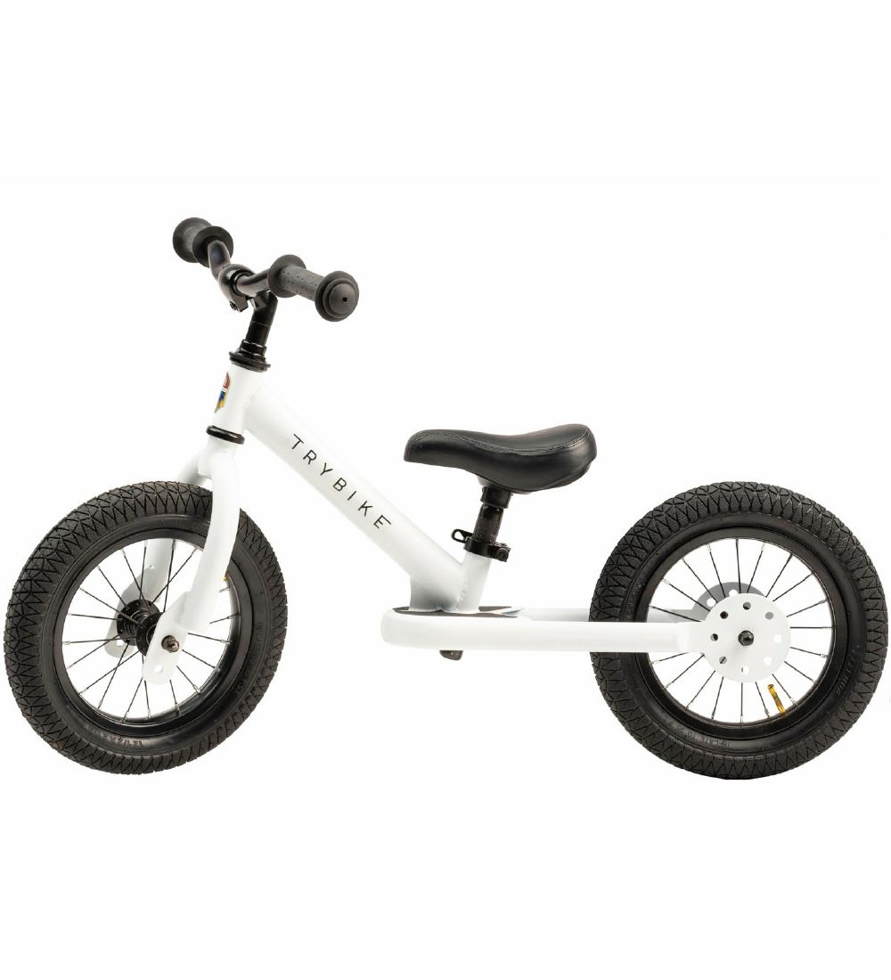 TryBike Løbecykel - Steel - Hvid