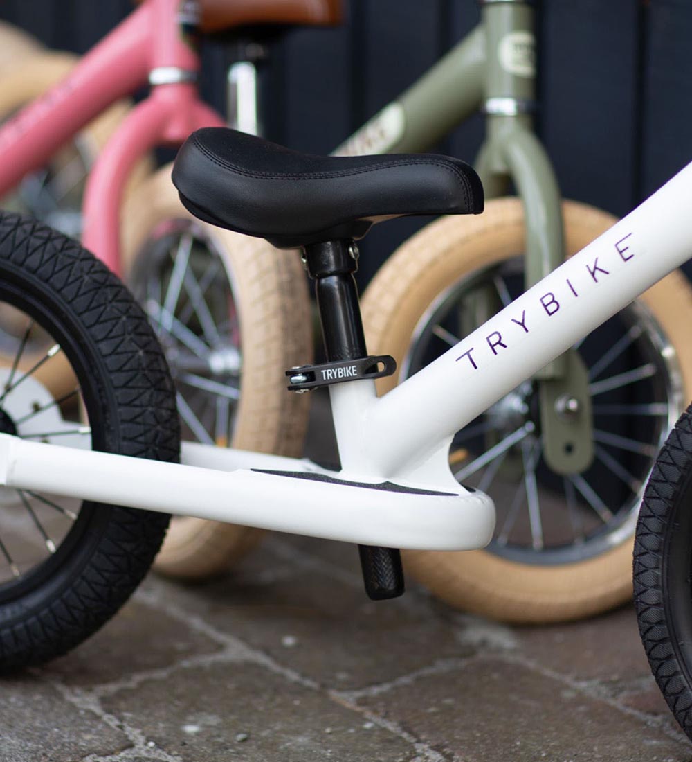 TryBike Løbecykel - Steel - Hvid