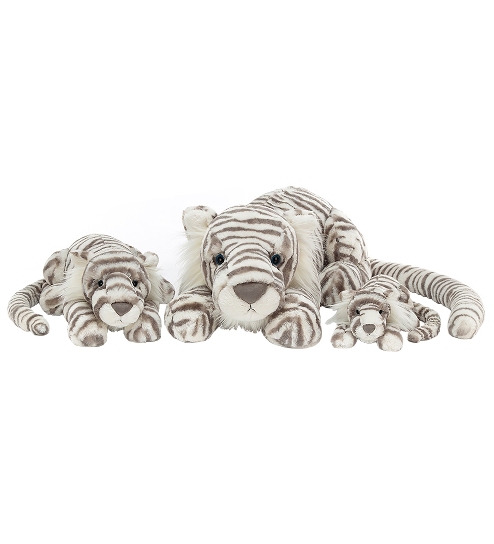 Jellycat Bamse - Really Big - 23x74 cm - Sacha Snow Tiger