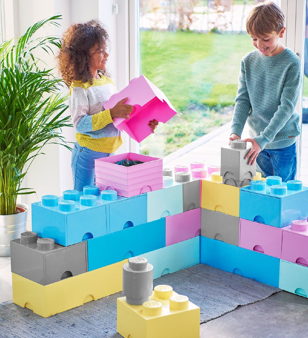 LEGO Storage Opbevaringsboks - 18x12,5x25 cm - 2 Knopper -  Sto