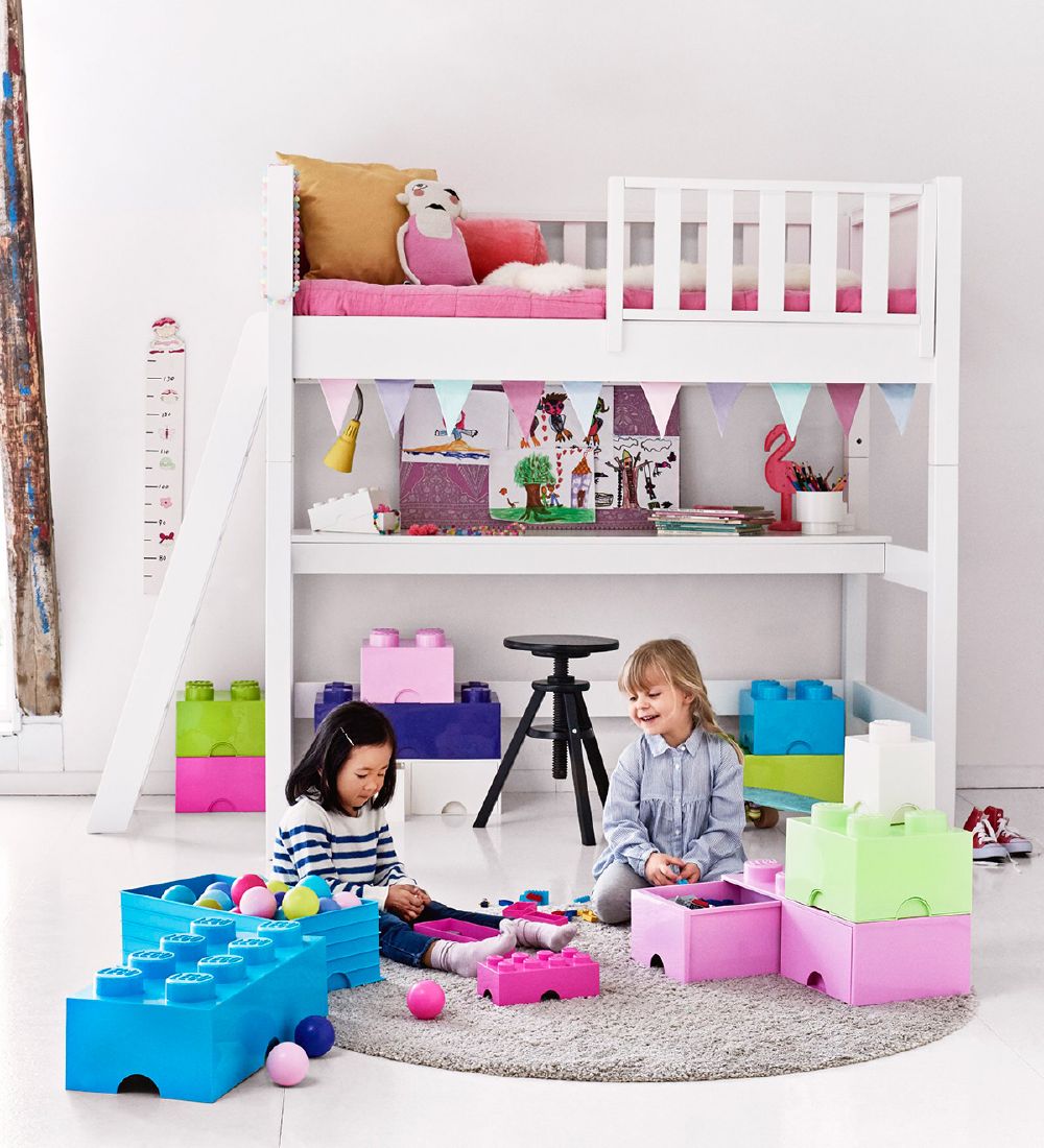 LEGO® Storage Opbevaringsboks - 4 Knopper - 25x25x18 - Medium Az