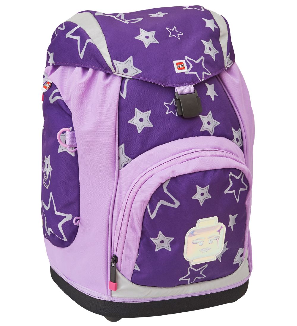 LEGO® Stars Skoletaske - Nielsen - Lilla m. Penalhus