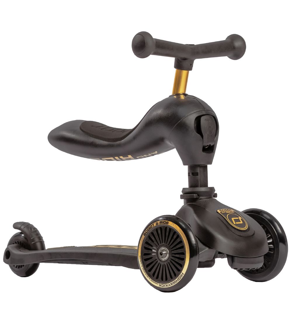Scoot and Ride Highway Kick 1 - Sort/Guld