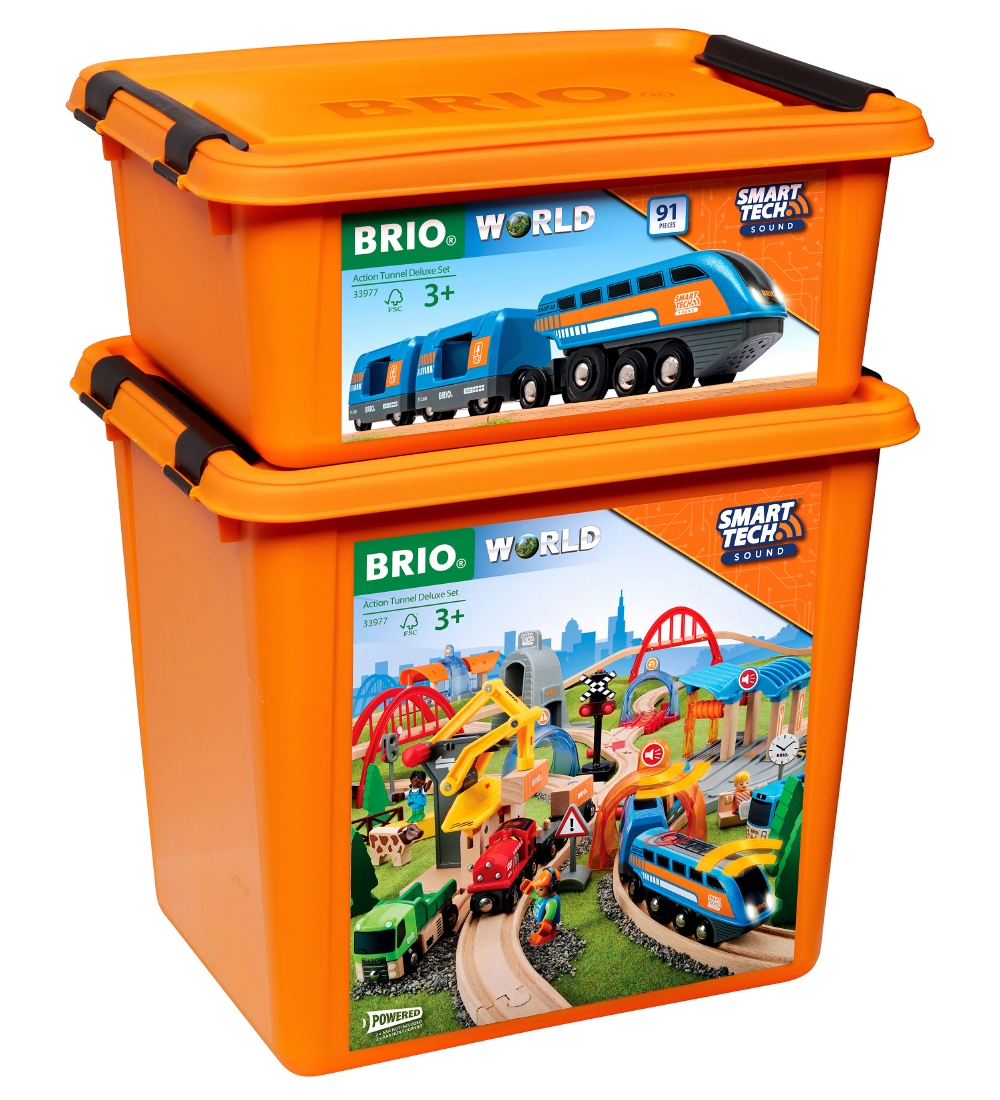 BRIO Legetøj - Tunnel Deluxe-sæt - 91 dele 33977
