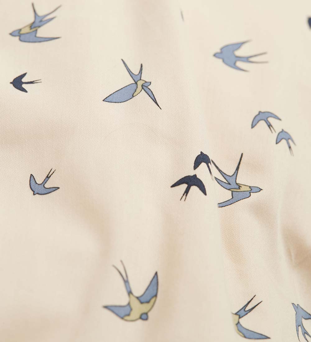 Filibabba Babynest - Dancing Swallow Blue