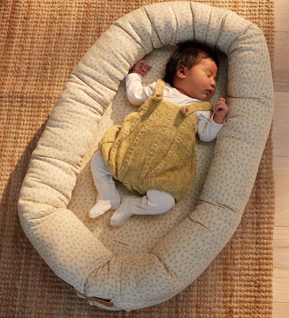 Filibabba Babynest - Breezy Harmony Tender Green