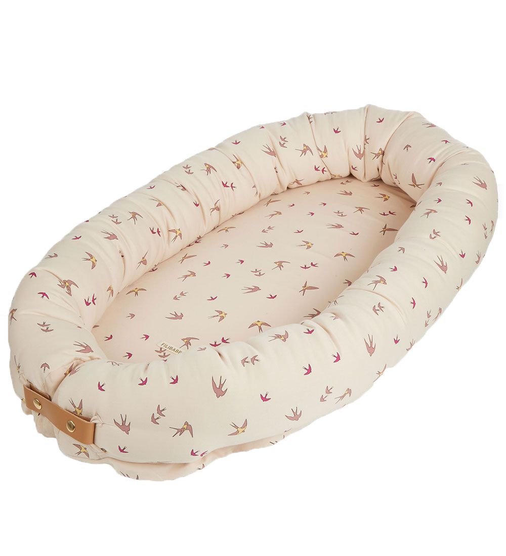 Filibabba Babynest - Dancing Swallow Rose