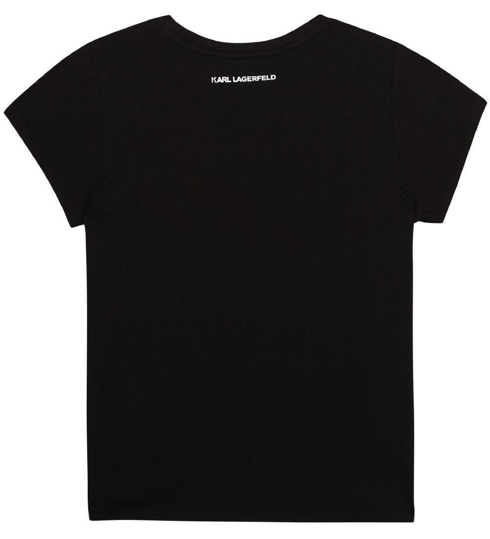 Karl Lagerfeld T-shirt - Digit Aesthetic - Sort m. Print